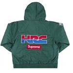 Куртка Supreme x Honda Fox Racing Puffy Zip Up, зелёный - фото 3