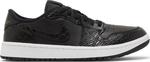 Бутсы Air Jordan 1 Low Golf Black Crocodile, черный - фото