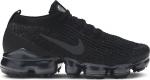 Кроссовки Nike Wmns Air VaporMax Flyknit 3 'Triple Black', черный - фото
