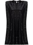 Мини-платье с пайетками Golden Goose, черный - фото