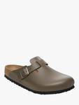 Бостонские кожаные клоги Birkenstock, Concrete Grey - фото 2