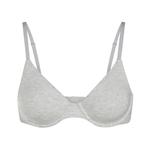 Бюстгальтер SKIMS Cotton Jersey, цвет Light Heather Grey - фото