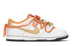 Кроссовки Nike Dunk Skateboard Shoes Women's Low-Top White/beige/orange/cyan - фото 2