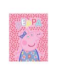 Одеяло 130x160 см - фланелевый флис в горошек Peppa Pig - фото
