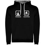 Худи Kruskis Problem Solution Bike Two-Colour, черный - фото