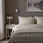 Комплект постельного белья Ikea Rundhagtorn, 3 предмета, 240x220/50x80 см, бежевый - фото 5