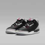 Кроссовки для подростков Nike Air Jordan 3 Retro 'Black Cement', черный/серый - фото 2