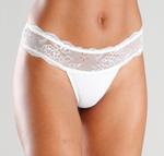 VIVANCE Трусы-стринги белого цвета - фото 3