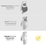 Перчатки для гольфа Tour RH женские белые INESIS, белый - фото 4