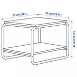 Стол Ikea Baggboda, 71x50 см, белый - фото 4