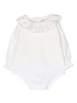 La Stupenderia боди с оборками, белый - фото