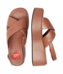 Кожаные сандалии Love Moschino, коричневый - фото 4