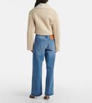 Укороченная овчинная куртка Marino Jacquemus, Off-White - фото 3