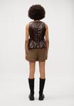 Топ Gina Tricot PEPLUM, Brown - фото 4