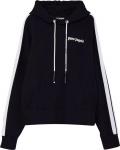 Худи Palm Angels Fleece Track Hoodie 'Black/White', черный - фото 2
