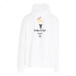 Худи Balenciaga Unisex Logo Oversize Sweatshirt White, белый - фото