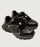 Кожаные кроссовки Orion Karl Lagerfeld, черный - фото 3