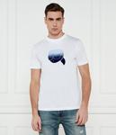 Футболка мужская Karl Lagerfeld с фирменным принтом, белый - фото