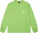 Лонгслив Stussy Basic Long-Sleeve Tee 'Tea', зеленый - фото 2