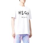Футболка из хлопка с логотипом MSGM, белый - фото 6