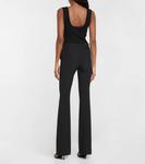 Расклешенные брюки со средней посадкой ALEXANDER MCQUEEN, черный - фото 3