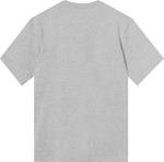 Футболка Stussy Stock Logo Tee 'Grey Heather', серый - фото 3