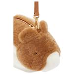 LOEWE Кожаная сумка через плечо с меховой отделкой и аппликацией - фото 6