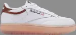 Кроссовки wmns club c double 'white brown' Reebok, белый - фото