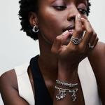 Шарм-подвеска Pandora ME Keyhole Heart Mini, серебро/черный - фото 5