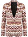 Missoni блейзер с узором зигзаг, розовый - фото