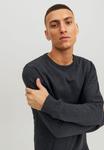 Свитер EBASIC CREW NECK NOOS Jack & Jones, темно-серый меланж - фото 4
