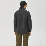 Серая мужская рубашка CAT, серый - фото 11