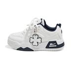 Унисекс скейтерские кеды Warrior Low Top бело-тёмно-синие - фото