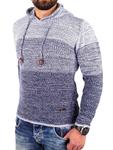 Пуловер RESLAD Strickpullover Colorblock, цвет indigoblau - фото