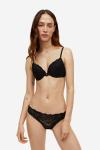 Бюстгальтер H&M Lace Push-up, черный - фото 3
