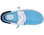 Лоферы Hey Dude Wally Tri Varsity Mesh, цвет Sky Blue/White - фото 2