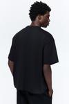 Футболка H&M Cotton Oversized Fit, черный - фото 5