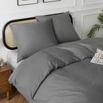 Комплект постельного белья Bedsure, 3 предмета, 220х240/80x80 см, серо-коричневый - фото 7