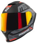 Шлем Bogotto Phantom Codex Fiberglass, Black/Grey/Red - фото