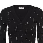 Кардиган женский Miu Miu, черный - фото 5