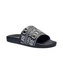 Тапочки Versace Jeans Couture, черный / белый - фото