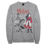 Мужской свитшот с вставками в виде комиксов Мулан Disney - фото