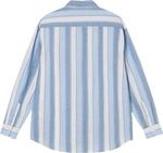 Рубашка Stussy Wide Striped Shirt 'Blue Stripe', синий - фото 3