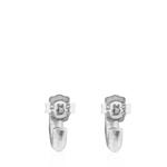 Серьги-кольца Tous Duna Tube, серебро - фото 3