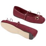 Женские балетки Horsebit 'Rosso Ancora' GUCCI - фото 5