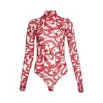 Боди Givenchy Jacquard Bodysuit, Pink/Red - фото