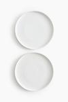 Набор тарелок H&M Stoneware Flat, 2 шт., 26 см, белый - фото