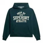 Худи Superdry Ath Ess Relaxed, зеленый - фото