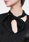 Блуза VILA VIESSA V NECK TIE SHIRT, Black Beauty/Black - фото 6