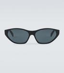 Солнцезащитные очки «кошачий глаз» Celine, черный - фото